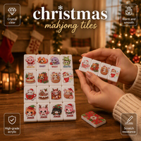 Tuiles de Mahjong de Noël d'usine, ensemble de tuiles de Mahjong américain, MOQ 1, jeu de table pour 4 joueurs, vente en gros en stock, tuiles de Mahjong d'Halloween
