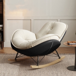 Chaise berçante moderne en forme de coquille d'œuf Fauteuil <span class=keywords><strong>inclinable</strong></span> pour adulte Canapé simple paresseux Balcon Loisirs Chaise longue pingouin Meubles d'hôtel - Product Image 6