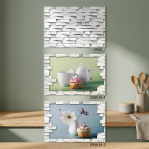 Atractivo 3D impreso arte moderno porcelana esmaltada azulejos de pared 300x450mm 30x45cm cerámica brillante Ideal para Interior de cocina - Product Image 1