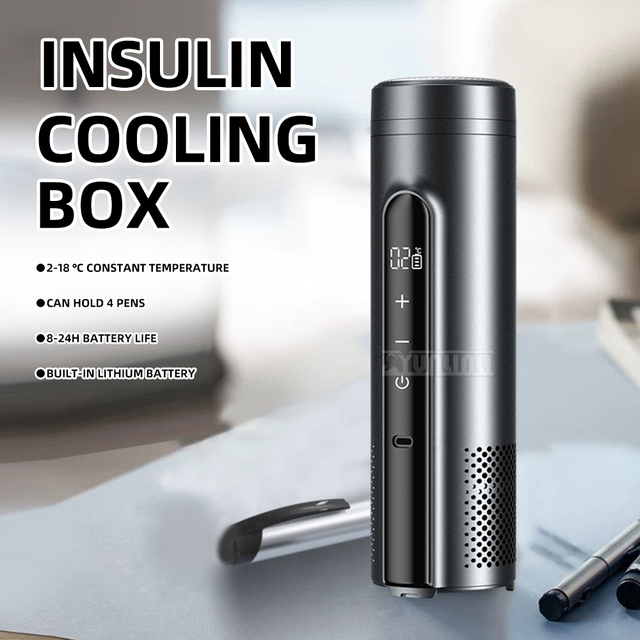New Insulin Cooler Box - Portable Mini Cooler - Can Be Taken on Airplanes and Keeps Insulated