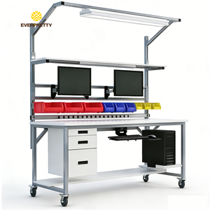 Muebles <span class=keywords><strong>de</strong></span> Laboratorio, Mesa <span class=keywords><strong>de</strong></span> Trabajo ESD Multifuncional Moderna, Banco <span class=keywords><strong>de</strong></span> Trabajo <span class=keywords><strong>de</strong></span> Laboratorio Flexible con Ruedas para Taller, Escuela, Sala <span class=keywords><strong>de</strong></span> Ciencias - Product Image 1