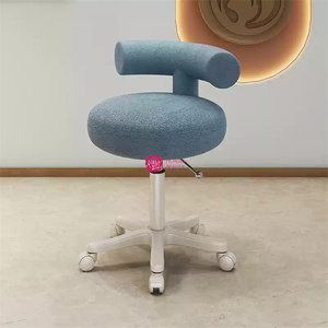 Yicheng Beauty, superventas, silla de maestro de peluquería, taburete redondo para decoración de uñas <span class=keywords><strong>en</strong></span> casa para peluquerías con ruedas a la venta - Product Image 4