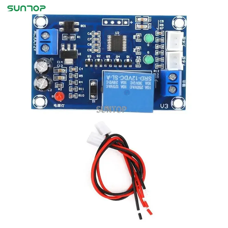 Tam otomatik su seviye kontrolörü pompası anahtar modülü XH-M203 AC/DC 12V röle modülü