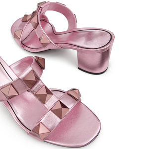 Shoes Strap <b>Slipper</b> Sandal With Stubs Design Style <b>Slippers</b> Short Chunky Heels for Women and Ladies - Product Image 6