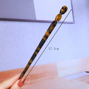 <span class=keywords><strong>Accessoire</strong></span> de coiffure à la mode, pince à cheveux en acétate, épingle à baguettes, accessoires pour femmes - Product Image 6