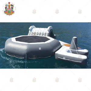 Drop Stitch Floating Inflatable Jet Ski Dock / Inflatable Pontoons For Jetski