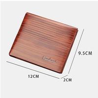 Dompet Lipat Pendek Bisnis Pria, Tipis, Kreatif, Ramah Lingkungan, Kapasitas Besar, Bahan PU Lembut dengan Penutup Terbuka, Lapisan Poliester