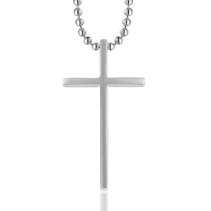 Minimalist Titanium Steel <b>Cross</b> Pendant Necklace Unisex Everyday Wear SP516-7 - Product Image 1