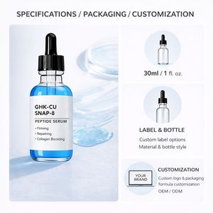 Suero Antiarrugas con Péptidos <span class=keywords><strong>de</strong></span> Cobre SNAP-8 GHK-CU y Ácido Hialurónico, Esencia Facial Hidratante y Reafirmante <span class=keywords><strong>de</strong></span> Marca Privada - Product Image 6