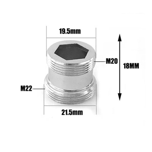 Adaptateur d'extension fileté NPT mâle 22 mm vers mâle 22 mm, raccord de tuyau d'eau en laiton pour cuisine et salle de bain, adaptateur de robinet mâle x mâle - Product Image 1