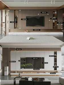 Muebles modernos de nuevo diseño 100 90 85 75 70 60 55 pulgadas de largo Smart Black Cabinet Tv Stands - Product Image 3