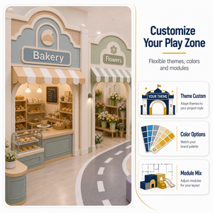 Petite aire <span class=keywords><strong>de</strong></span> jeux intérieure <span class=keywords><strong>pour</strong></span> enfants avec zone <span class=keywords><strong>de</strong></span> jeu sur le thème <span class=keywords><strong>de</strong></span> la <span class=keywords><strong>ville</strong></span>, du marché et <span class=keywords><strong>de</strong></span> la station-service <span class=keywords><strong>pour</strong></span> centre <span class=keywords><strong>de</strong></span> jeux <span class=keywords><strong>pour</strong></span> enfants FEC - Product Image 5