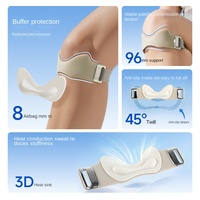 Nouveau Silicone rotule genouillères crochet de Protection antidérapant réglable rotule genouillère léger Portable genouillère