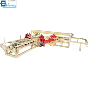 Shining semi automatic edge saw adjustable panel edge trimming/cutting saw machine