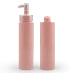 Factory Custom Logo Printed <b>Pump</b> Matte Hotel Conditioner Shampoo Face Wash Body Cream Luxury Pink Plastic Cosmetic <b>Bottle</b> - Product Image 6
