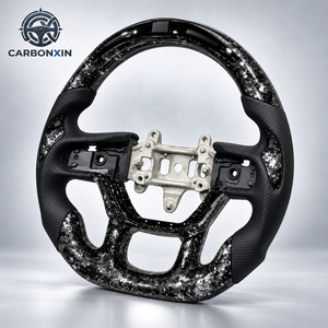 Volante Deportivo Personalizado de Fibra de Carbono Forjada Genuina con Cuero para Dodge Ram 1500 3500 4500 TRX Rebel - Product Image 3