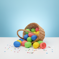 Œuf de Pâques en plastique à déchirer à la main, boîte surprise, jouet de fête pour enfants, DIY, durable, couleurs CMYK, alphabet