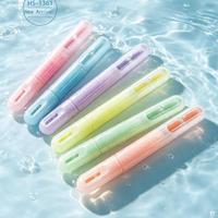Ensemble de 6 surligneurs Heshuo au design bouteille flottante – Stylos fluorescents multicolores pour dessin et écriture, haute esthétique