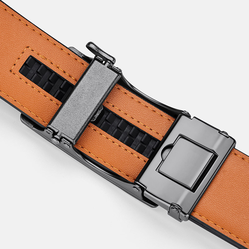 Men's Genuine Cowhide Leather Belt with Premium Alloy Buckle, Classic Business & Casual Dress Belt for Jeans and Formal Pants - View 2