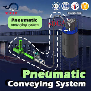 Gıda Sınıfı SUS304 Pnömatik Vakumlu Konveyör, Süt Tozu Un Tozsuz Besleme İçin - Product Image 6