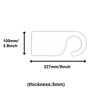 M R.R 9x4 pouces Sublimation Blanks DIY Craft Project MDF Hardwood Blank Door Sign Hanger Plaque pour impression par transfert - Product Image 2