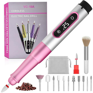 Máy khoan móng không dây chuyên nghiệp, di động, 25000 vòng/phút, tiếng ồn thấp, có màn hình LED, tiện lợi khi mang theo - Product Image 1