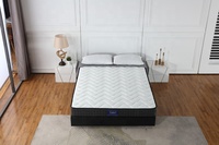 Vente en gros OEM/ODM Matelas de lit pas cher simple double complet Queen King Diamond Sleep Well Matelas à ressorts Bonnell enroulé dans une boîte