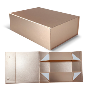 Matt Glossy Foldable Magnetic Gift Box Cardboard Shoe Custom Gift Boxes Black Gold Gift Box Packaging