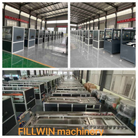 FULLWIN PP PE WPC Cubierta de plástico de madera Panel de pared Ventana y tablero de puerta Línea de producción Máquina extrusora Maquinaria