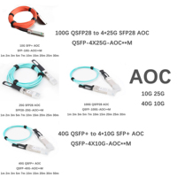 Kabel Serat Optik Aktif (AOC) SFP 10G Pabrik Cina (3m SFP+ ke SFP+ OM3/OM4 Bersertifikasi CE RoHS FCC) untuk Penggunaan Pusat Data/FTTX
