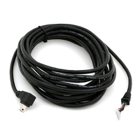 Cable de Carga de Datos USB 2.0 de 5 Pines y 10 Pines Mini B, Conector JST de 3 Metros, Ángulo en Forma de L de 90 Grados para Uso con Cámara