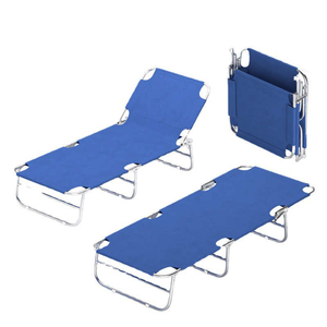 Chaise longue multifonctionnelle pour balcon extérieur, chaise pliante pour bronzer et se prélasser avec pare-<span class=keywords><strong>soleil</strong></span> - Product Image 1