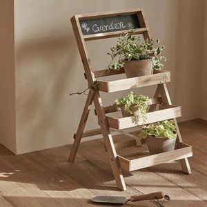 <span class=keywords><strong>Support</strong></span> à fleurs multicouche en bois massif <span class=keywords><strong>Balcon</strong></span> extérieur pliable <span class=keywords><strong>Support</strong></span> de jardin Succulentes <span class=keywords><strong>Support</strong></span> de <span class=keywords><strong>pot</strong></span> de fleur à plusieurs niveaux - Product Image 3