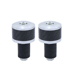 Aluminio 22CM 7/8 \ "Universal motocicleta manillar puños tapa deslizante enchufe Real carbono por OXFORD Accesorios - Product Image 4