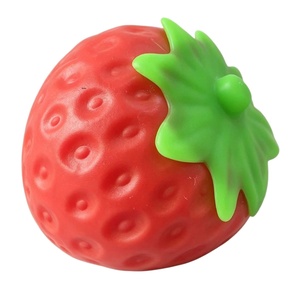 Fabricant de jouets squishy personnalisés en forme de fraise, jouet anti-stress souple et extensible, <span class=keywords><strong>cadeau</strong></span> promotionnel en gros, non toxique, sans BPA - Product Image 5