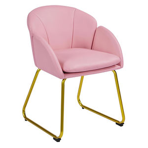 Chaise d'appoint moderne commode de maquillage chaise de courtoisie en forme de <span class=keywords><strong>fleur</strong></span> <span class=keywords><strong>rose</strong></span> <span class=keywords><strong>fauteuil</strong></span> en velours salon chaises de salon pour dressing chambre à coucher - Product Image 5