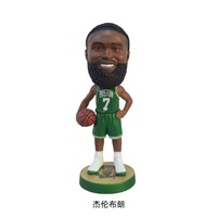 Grosir kustom patung boneka olahraga PVC Bobblehead, patung aksi pemain basket kerajinan Resin kondisi baru