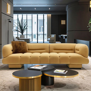 Support d'angle en tissu Agentara Design original Mousse innovante haute résilience avec cadre en bois de <span class=keywords><strong>mélèze</strong></span> russe pour application villa - Product Image 2