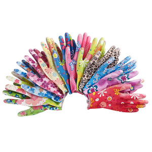 Guantes finos de nailon con palma estampada en PU, impregnados con adhesivo para mayor resistencia al desgaste, antideslizantes, transpirables, y - Product Image 2