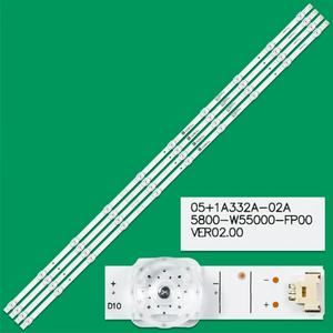 Bandes LED de rétroéclairage pour téléviseur HX-NO.2604 5800-W55000-FP00 VER02.00 à utiliser pour téléviseur 55 pouces 55G650 PRO Barre LED 1071mm - Product Image 1
