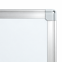 Tableau blanc magnétique en métal personnalisé avec cadre en alliage d'aluminium pour messages, dessins d'enfants et affichage en classe