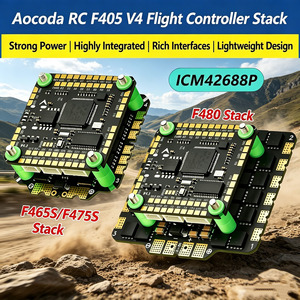 ชุดควบคุมการบิน <span class=keywords><strong>Aocoda</strong></span> <span class=keywords><strong>RC</strong></span> F465S 475S V4 BLS 8bit F480 V4 AM32 32bit พร้อม ESC 4-in-1 สำหรับโดรน FPV แข่งขันและฟรีสไตล์ - Product Image 1