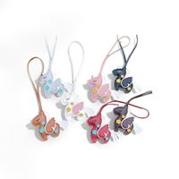 Nouveau design 2026 – Porte-clés licorne en cuir PU, pendentifs de sac, poupée mascotte cheval ailé, accessoires décoratifs en cuir