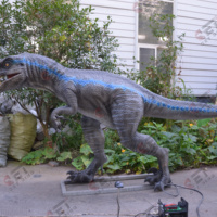 Statue de dinosaure Velociraptor grandeur nature CET DINO, sculpture de Raptor, modèle de dinosaure pour parc d'attractions, costumes de dinosaures personnalisés
