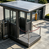 Poste de Garde Extérieur Certifié CE, Conteneur Préfabriqué Coupe-Vent et Étanche à Longue Durée de Vie pour Portail de Parc et de Communauté