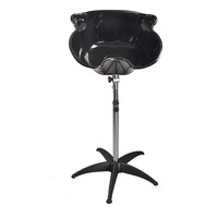 Bac à shampoing portable réglable avec réservoirs d'eau intégrés pour salon de beauté, barbier et coiffeur