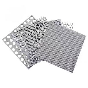 Tôle d'acier inoxydable perforée personnalisée 201 304 316 420 430 443 tôle métallique micro perforée poinçonnage maille tôle perforée à vendre - Product Image 1