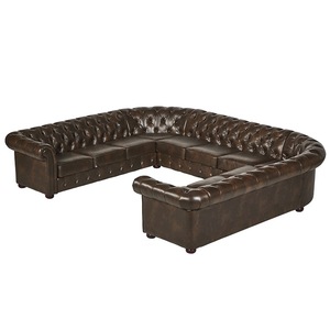 Miracle Home Furniture French Country Linen <strong>Couch</strong> <strong>Kensington</strong> Tufted U Sectional Corner Sofa for Living Room - Product Image 4