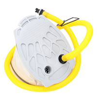 Pompe à air portable pour pieds, compacte, en plastique, pour la pêche, bateau gonflable, caoutchouc, kayak