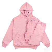 Ensemble de sport deux pièces personnalisé 300 GSM pour hommes : T-shirts de compression légers, sweats à capuche et pantalons de survêtement